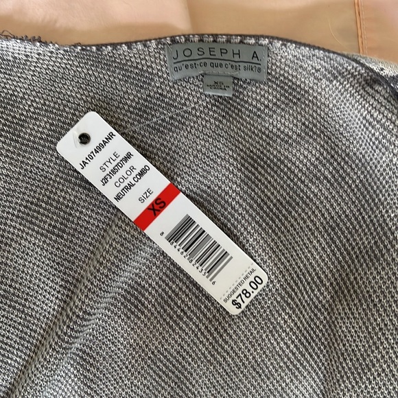 NWT Joseph Allen leopard Grey/white long cardigan women size XS - Picture 6 of 8